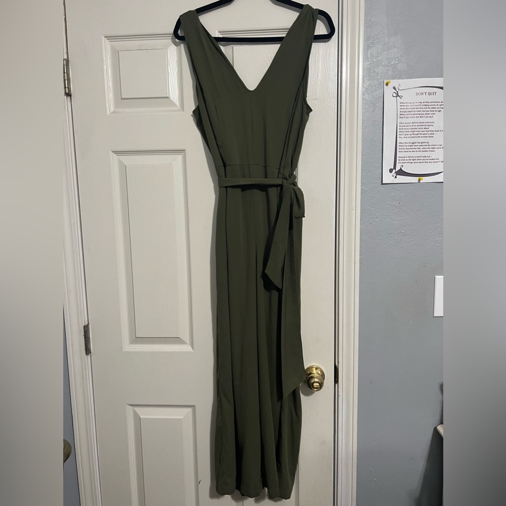 Green jumpsuit- size medium